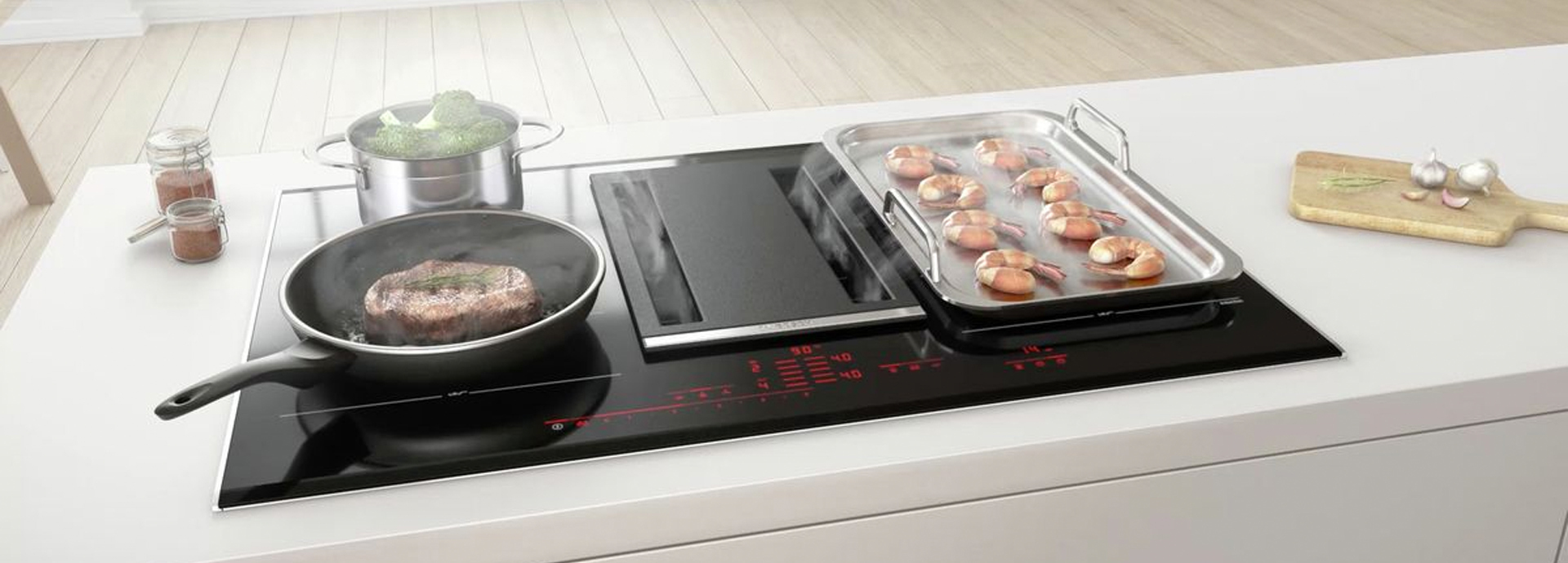 Bosch kookplaat met afzuiging