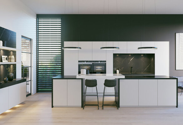 in de spotlight: Modern Black Marble in de spotlight: Modern Black Marble