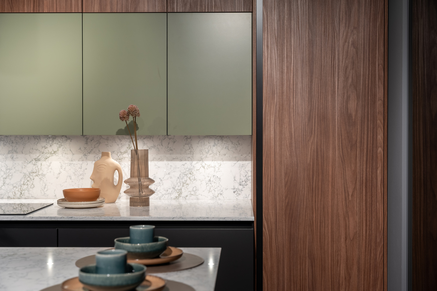 stijlvolle keller keuken in onze intermat showroom
