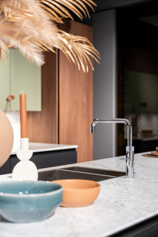 stijlvolle keller keuken in onze intermat showroom