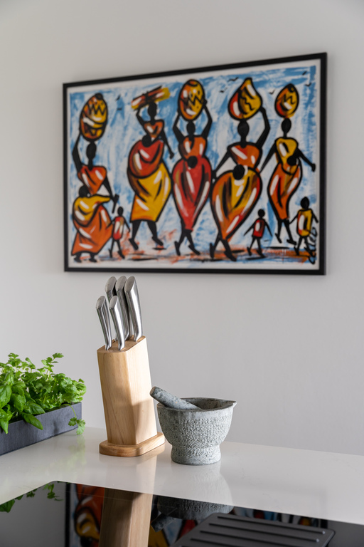 stoere keuken met speelse elementen